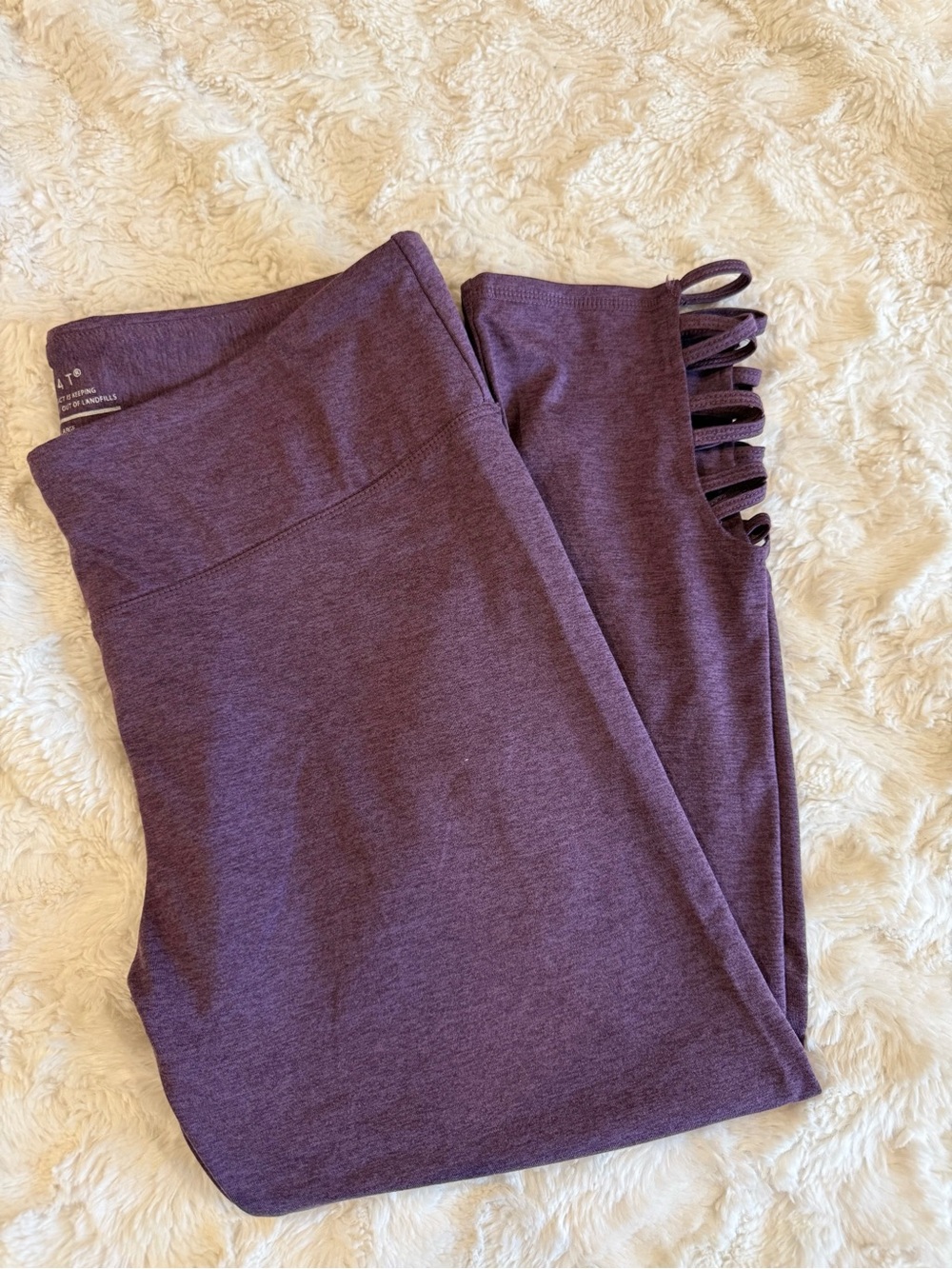 Threads 4 Thought Plum Capris with Side Strap Detail